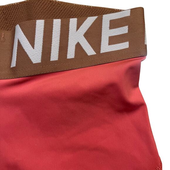 NIKE Women Small 3" Pro Short Pink White Tan Workout Training Gym Dri Fit - Picture 1 of 6